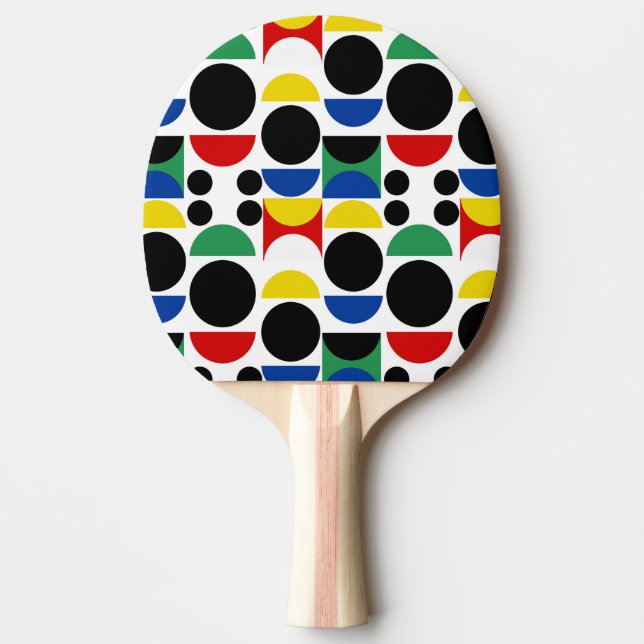 Raquete De Ping Pong Padrão do século de Médio Bauhaus escandinavo (Frente)