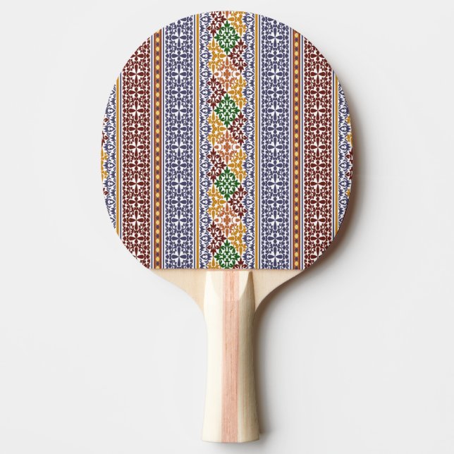 Raquete De Ping Pong padrão étnico elegante (Frente)