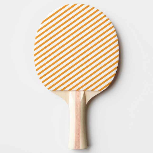Raquete De Ping Pong Padrão Laranja de Faixa Diagonal (Frente)