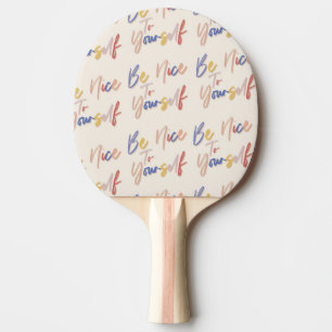 Raquete De Ping Pong Padrão Motivacional Colorido