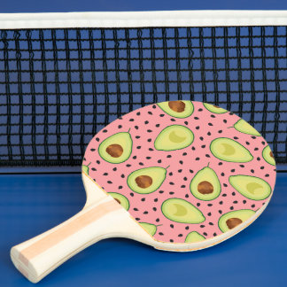 Raquete De Ping Pong Padrão rosa Avocado