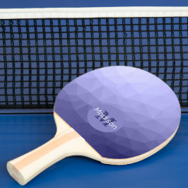 Raquete De Ping Pong Padrão violeta violeta violeta púrpura de fibra om