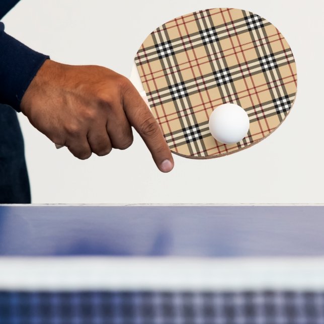 Raquete De Ping Pong Padrão Xadrez Escocês     (Insitu)