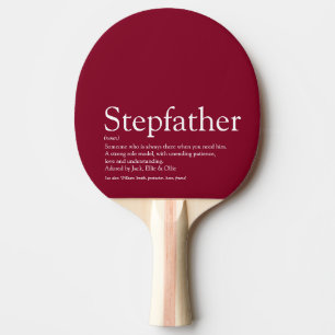 Raquete De Ping Pong Padrasto, Definição de Padrasto Divertido Burgundy