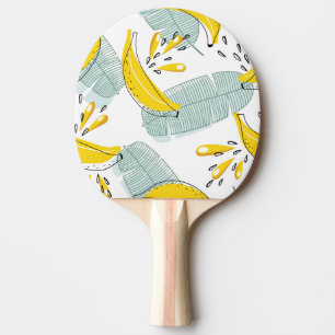 Raquete De Ping Pong Padrões de colheita de bananas suculentas