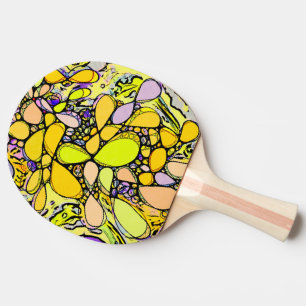 Raquete De Ping Pong Padrões De Mão E Digitalmente Pintados Artigo 13º