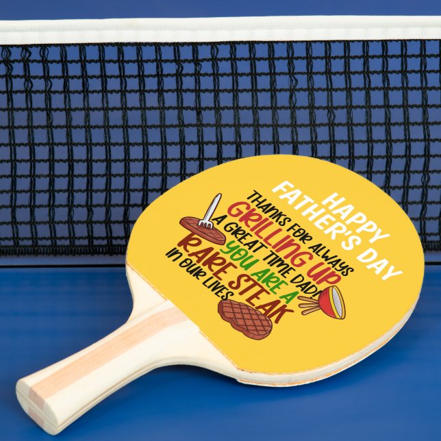 Raquete De Ping Pong Pai de chef Engraçado Personalizado (Insitu)