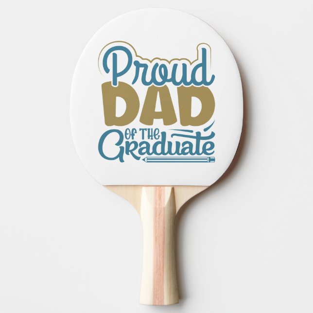 Raquete De Ping Pong Pai orgulhoso do Formando (Frente)