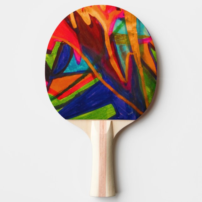 Raquete De Ping Pong Painterly (Frente)