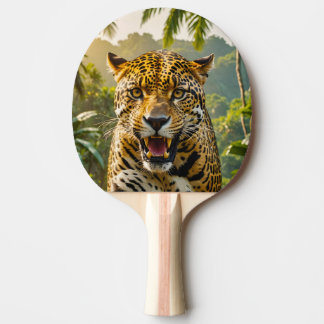 Raquete De Ping Pong Pala de Ping Pong Peligroso Leopardo en la Selva