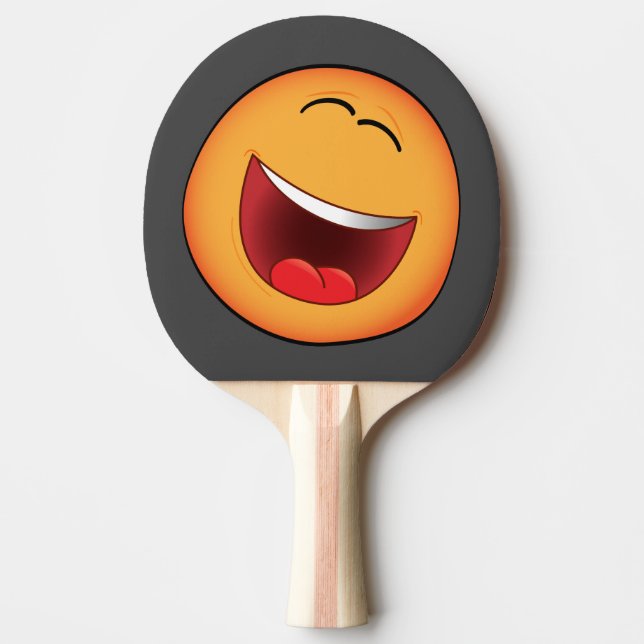 Raquete De Ping Pong Paleta de ping pong con emoji. (Frente)