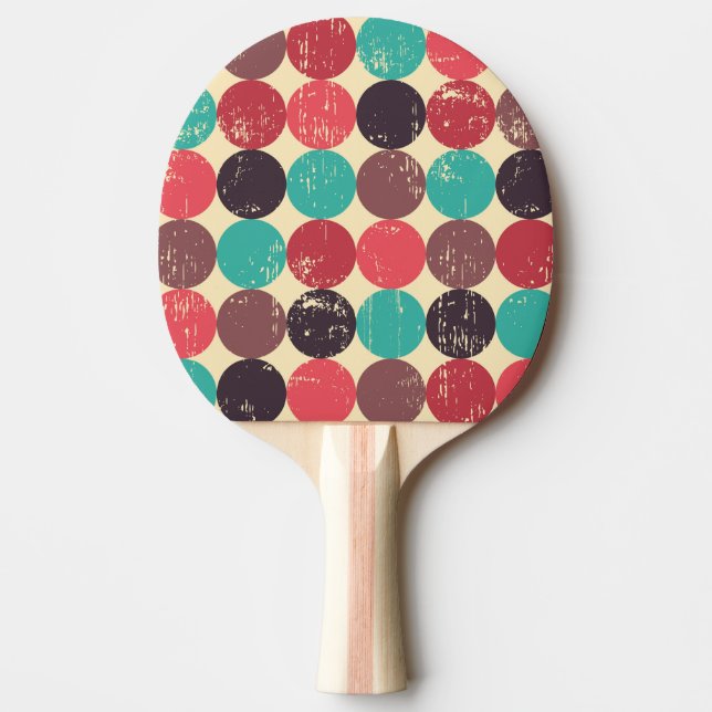 Raquete De Ping Pong Papel de parede de padrão de círculo magnífico (Frente)