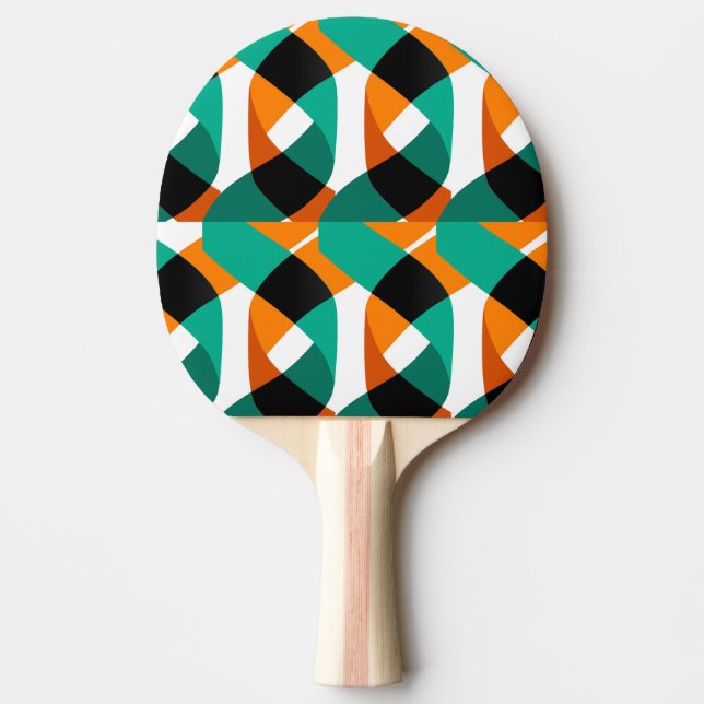 Raquete De Ping Pong Papel de parede retrô: Design de vinheta (Frente)