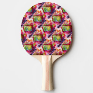 Raquete De Ping Pong Papel de parede verde, vermelho abstrato