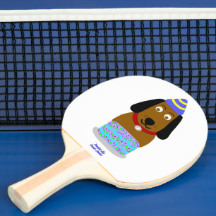 Raquete De Ping Pong Parabéns Pup Ping Pong Paddle