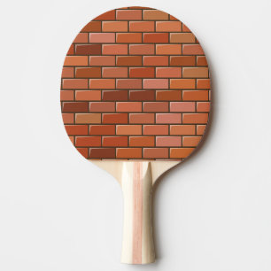 Raquete De Ping Pong parede de tijolos