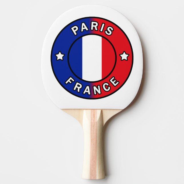 Raquete De Ping Pong Paris França (Frente)