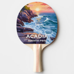 Raquete De Ping Pong Parque Nacional Acadia Otter Cliffs Viagem no Ma
