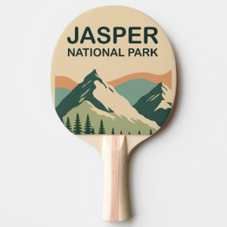 Raquete De Ping Pong Parque Nacional Jasper Canadá Arte Cênico da Natur