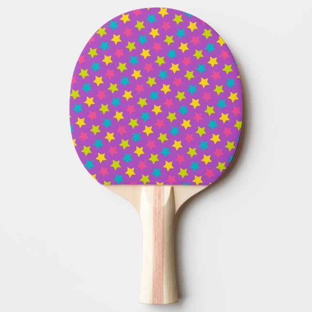 Raquete De Ping Pong Parte de trás de borracha vermelha (Frente)