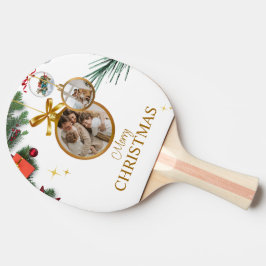 Raquete De Ping Pong Pás de pingue-pongue de Natal Branca Moderna