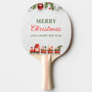 Raquete De Ping Pong Pás de pingue-pongue no Dia de Natal Moderno Color