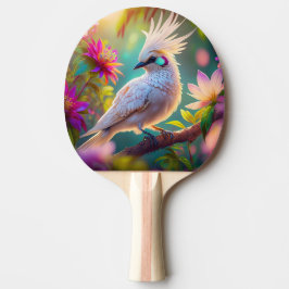 Raquete De Ping Pong Pássaro Fantasia Juvenil Crested Blush Feather Dov