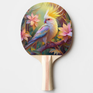 Raquete De Ping Pong Pássaro Iridescente Wing Cockatiel Fantasy
