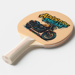 Raquete De Ping Pong Passeio Sonho de Aventura / Moto Chopper Vintage 