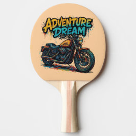 Raquete De Ping Pong Passeio Sonho de Aventura / Moto Chopper Vintage 