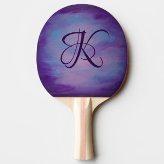 Raquete De Ping Pong Pastas bonito | Nuvem Cor-de-rosa-claro Céu Azul