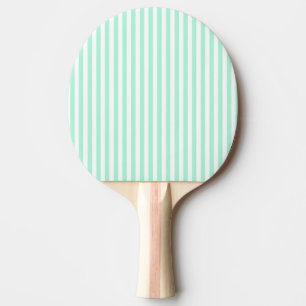 Raquete De Ping Pong Pastel Mint Green Stripes Verão