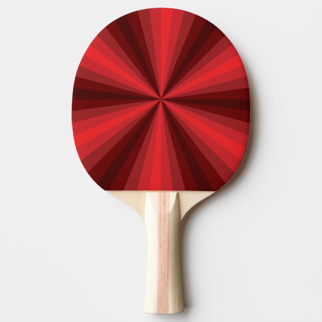 Raquete De Ping Pong Patilha do pino vermelho de ilusão óptica (Frente)