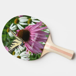 Raquete De Ping Pong Patilho do Pino do Flor do Swallowtail do Tigre