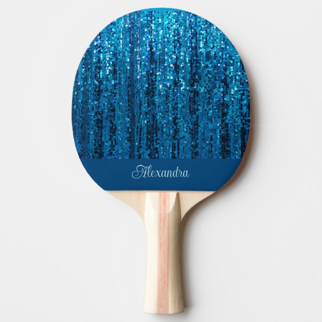 Raquete De Ping Pong Patilho Pong Personalizado com Pisca Azul (Frente)