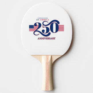 Raquete de Ping Pong Patriótica USA 250