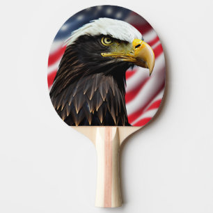Raquete De Ping Pong Patriótico/Águia/Americano/EUA