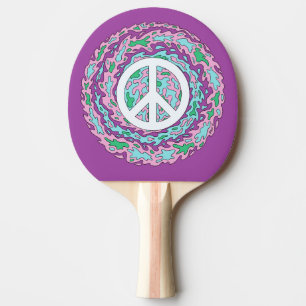 Raquete De Ping Pong Paz psicodélica
