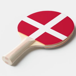 Raquete De Ping Pong Pé de pingue-pongue com bandeira da Dinamarca