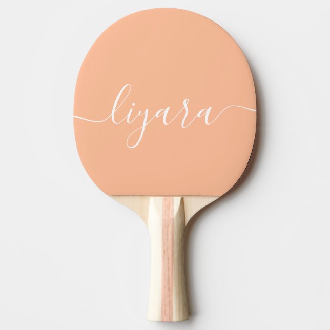 Raquete De Ping Pong Peach fuzz name calliographic (Frente)