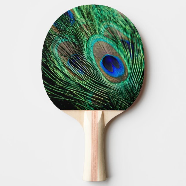 Raquete De Ping Pong Peacock Feather Lucky (Frente)