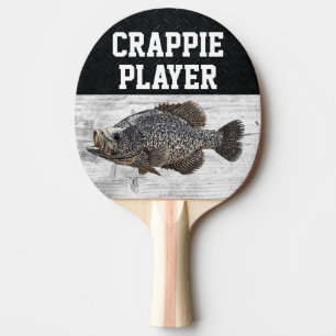 Raquete De Ping Pong Peão Engraçado, Jogador de Crappie de Pesca, Fala-