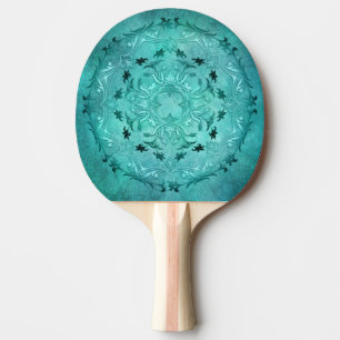 Raquete De Ping Pong Pedala de tartaruga floral étnica