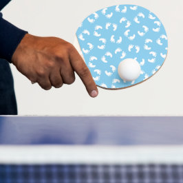 Raquete De Ping Pong Pegadas de Bebê, Pé de Bebês, Passos, Azul, Menino
