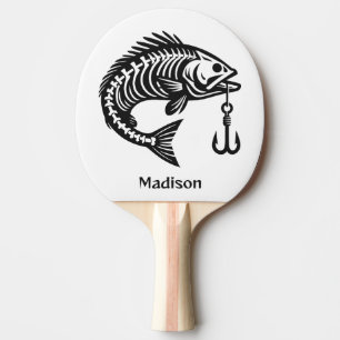 Raquete De Ping Pong Peixe de Nome Personalizado
