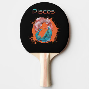 Raquete De Ping Pong Peixes Peixes Zodíaco Horóscopo Signo de Água Astr