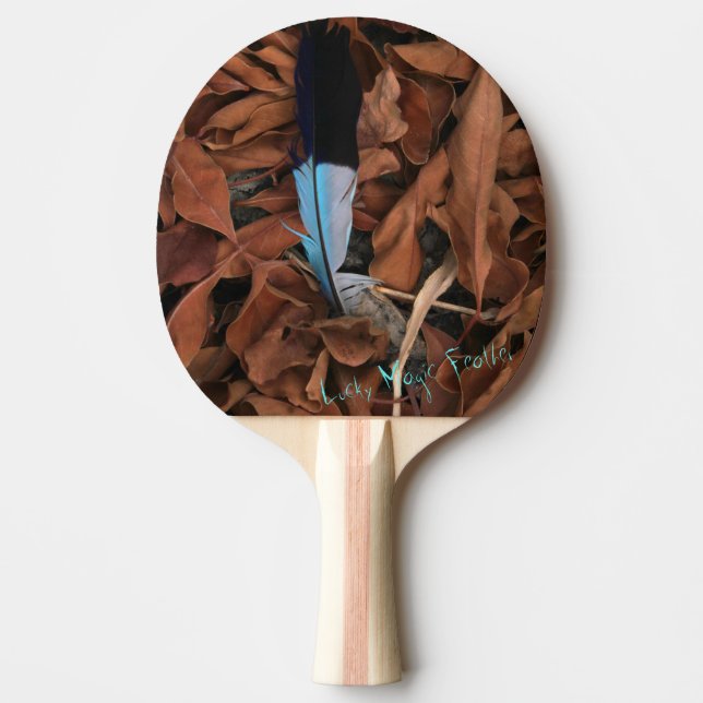 Raquete de Ping Pong Pena Mágica Sortuda (Frente)