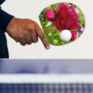 Raquete De Ping Pong Peões de veludo da Maroon Escuro