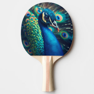 Raquete De Ping Pong Perfil de Pavão