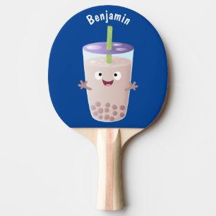 Raquete De Ping Pong Personagem de desenho animado de bobina de chá de 